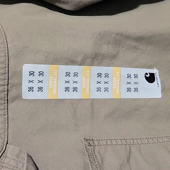 Carhartt Mens NWT Loose Fit Original Pants - Size 36x30 - Picture 6 of 7